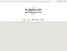 Tablet Screenshot of bizregistryusa.com